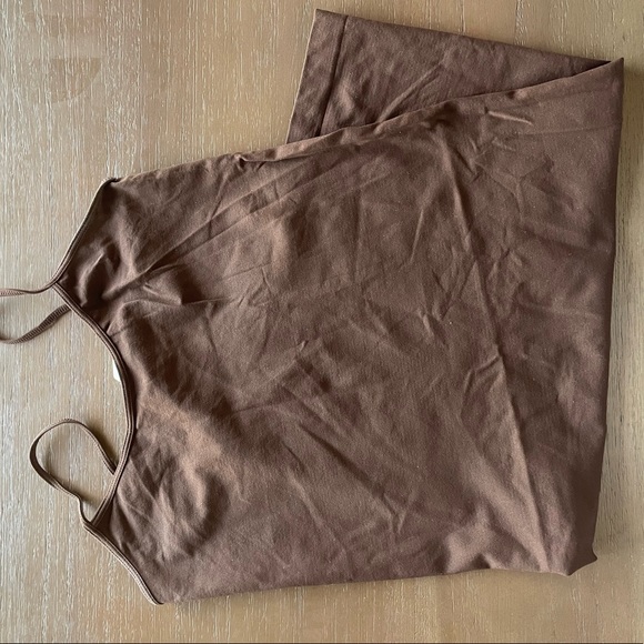 Vintage 90’s Body Con Brown Ultra Mini Dress - Picture 2 of 3